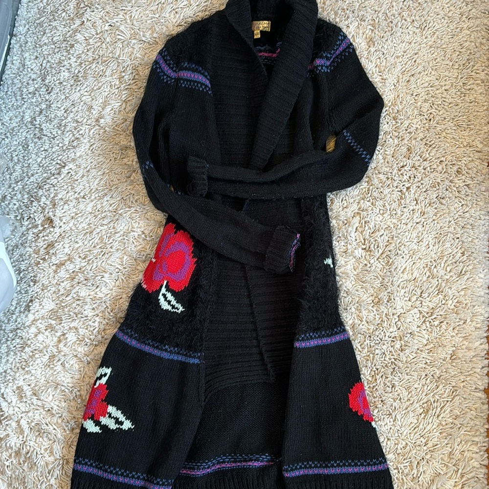 Vera Wang Long Sleeve Sweater Cardigan